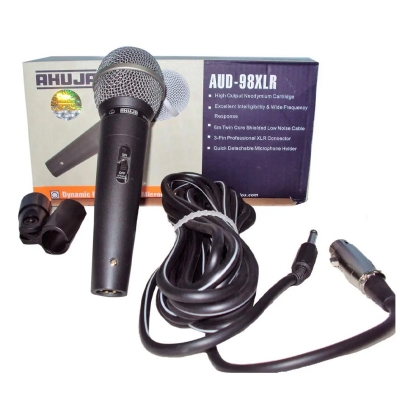 Picture of AUD - 98XLR - Dynamic Corded Unidirectional Microphone 3 - Pin professional XLR Connector  India  &  China - Microphone