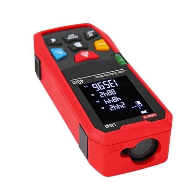 Picture of UNI-T LM40 Distance Meter 40M (131ft) Laser Distance Meters Test & Measurement area and volume measurement, spirit level and large LCD display- Red 
