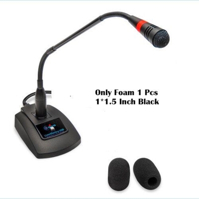 Picture of Microphone Foam Cover For Meeting microphone, headset Microphone, lavailer Microphone 1 pcs (1*1.5Inch) Black