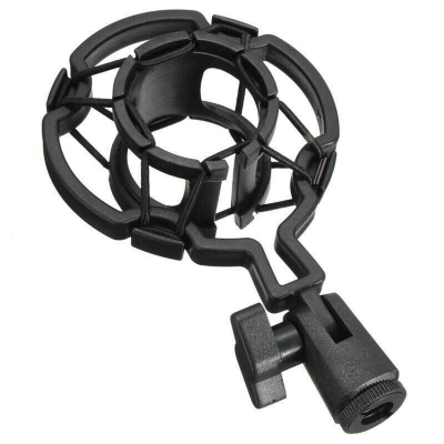 Picture of Universal Professional Condenser Microphone Mic Shock Mount Holder Studio Recording Bracket For Large Diaphram Mic Clip Black