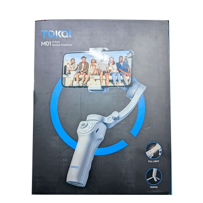 Picture of TOKQI M01 Handheld 3-Axis Gimbal Phone Holder Anti Shake Video Record Stabilizer for Smart Phones, Vlogs, Tiktok, Yotube Black