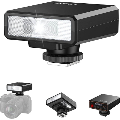 Picture of Ulanzi F12 Mini Camera Flash Speedlite GN12 LCD Standard Hot Shoe Mount for Sony Canon Nikon Panasonic Olympus DSLR Camera 