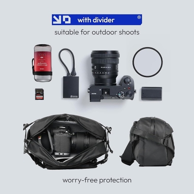 Picture of Ulanzi AB02 Outdoor Sling Bag Body-Cross Bag Chest Bag Travel Bag Black