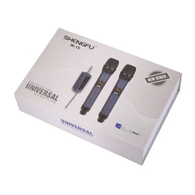 Picture of SHENGFU W-15 High Quality Microphone Studio universal microphone hot selling wireless microphone for Karaoke Machine/PA Speakers System/Mixer/Speech/Church/Wedding Multicolor