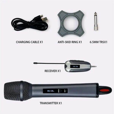 Picture of Shengfu TX-11 UHF Wireless Rechargeable Microphone Black 