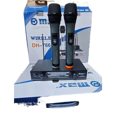 Picture of OMax Wireless Professional Microphone DH-769 Dual UHF Mic Black