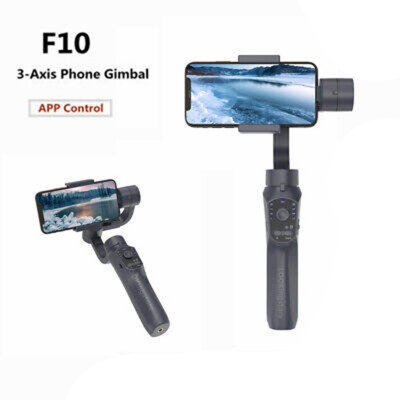 Picture of F10 pro 3-axis Wireless Blue Tooth Phone Holder Stabilizer Smart Shooting Gimbal De 3 Axios 4k Gimbal Stabilizer for Smartph Black