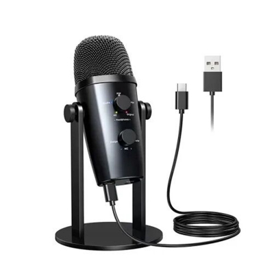 Picture of Jmary MC-PW10 Multifunctional USB Recording Microphone for Podcast Gaming and Live Streaming Black
