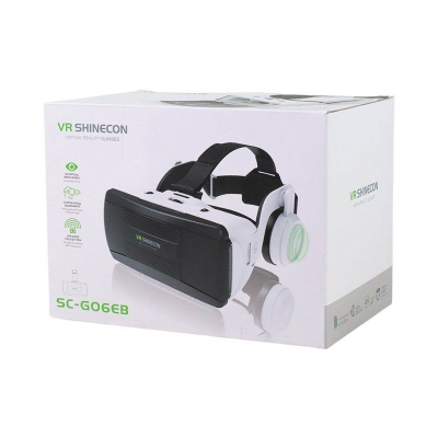 Picture of Shinecon G06EB VR 3D Virtual Reality Video Glasses Suitable for 4.7 inch – 6.1 inch Smartphone with HiFi Headset Black