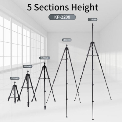 Picture of Jmary Tripod KP-2208 Professional Tripod with Mobile Holder- Black