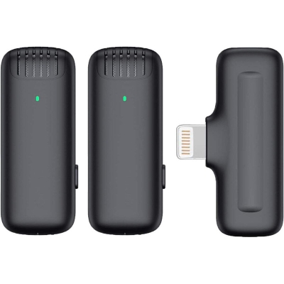 Picture of Wireless Lavalier Microphone Ulanzi J12 Dual Wireless Microphone With Charging Case For Lighting port Multicolor