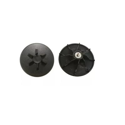 Picture of Blender Plastic Pulley 5.5cm 6-leg small with Screw Hole- Black