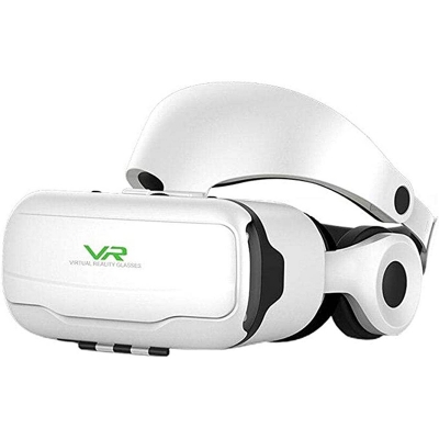 Picture of Shinecon SC-G02EF Vr glasses mobile phone 3D high definition blue lens virtual reality mirror Virtual Reality Headset  3D Virtual Reality Movies Glasses Compatible for 4.7''-6'' Cell Phone White