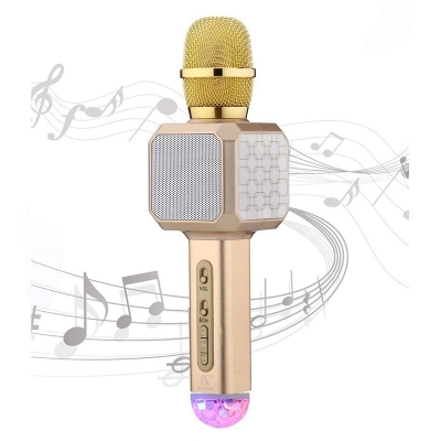 Picture of Wireless USB Record Microphone Portable Karaoke Multifunctional Handheld Karaoke Microphone 