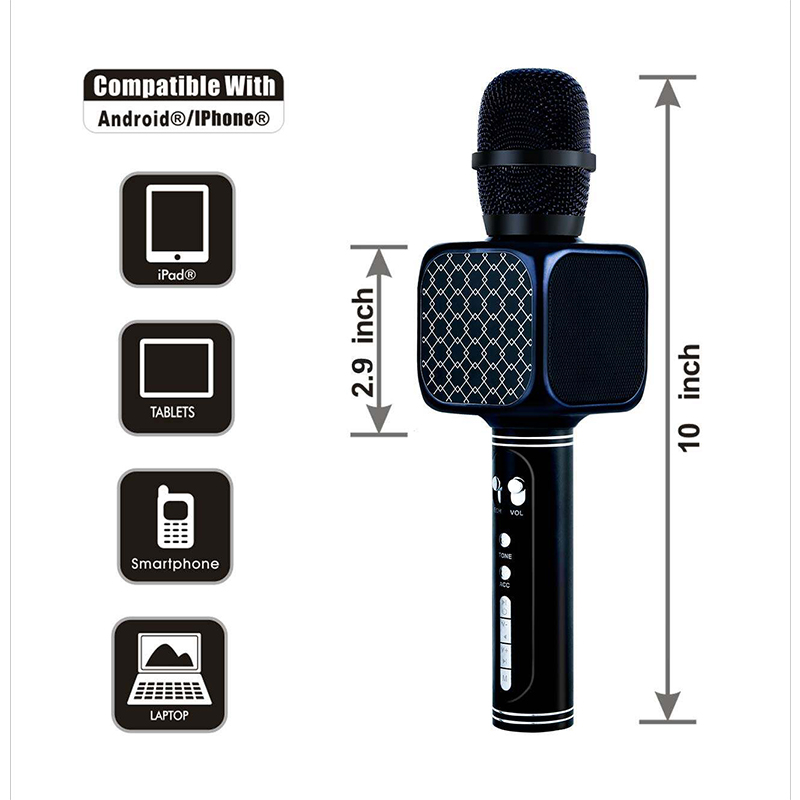 Picture of Wireless Bluetooth Microphone Speaker Easy To use and Clean, A Unique Choice For Your Musical Entertainment 