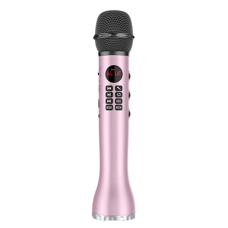 Picture of 3 in 1 Wireless Karaoke Microphone Handheld Bluetooth Speaker Singing Recorder Microphone High Volume Long Battery Life L598 