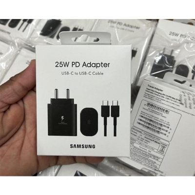 Picture of Samsung 25W USB-C Power Adapter with Cable Official Product Black