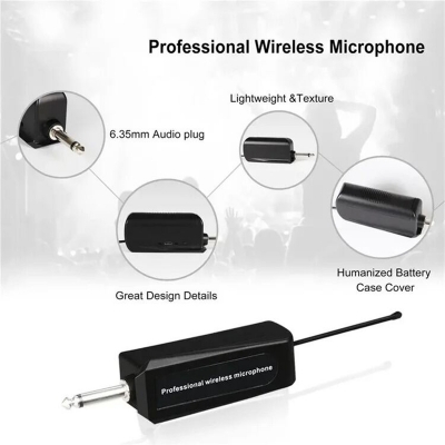 Picture of SHENGFU W-15 High Quality Microphone Studio universal microphone hot selling wireless microphone for Karaoke Machine/PA Speakers System/Mixer/Speech/Church/Wedding Multicolor