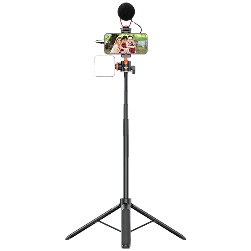 Picture of VRIG TP16 Extendable Phone Selfie Stick Tripod Black