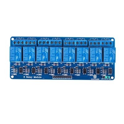Picture of Arduino 8 Channel Relay Module 8-Channel Relay Control Board 5V 10A Relay Module Blue
