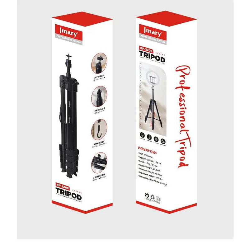 Picture of Jmary Tripod KP-2208 Professional Tripod with Mobile Holder- Black
