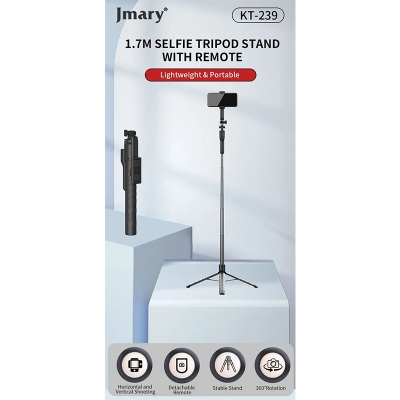 Picture of JMARY KT-239 1.75M Handheld stick stick & tripod 2-in-1 Black