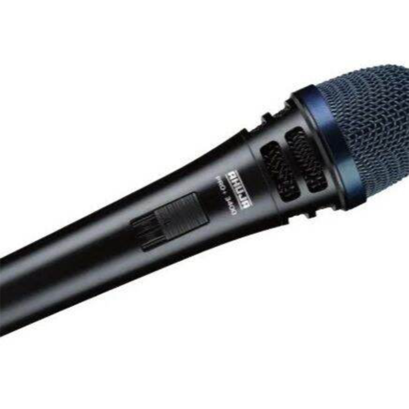 Picture of Wired Black Ahuja PRO+ 3400 Dynamic Unidirectional Professional Microphone Black
