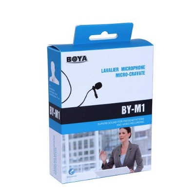 Picture of Microphone  BY-M1 Omnidirectional Lavalier Microphone China O-r-i-g-i-n-a-l  Best Quality Product - Black