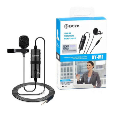 Picture of Microphone  BY-M1 Omnidirectional Lavalier Microphone China O-r-i-g-i-n-a-l  Best Quality Product - Black