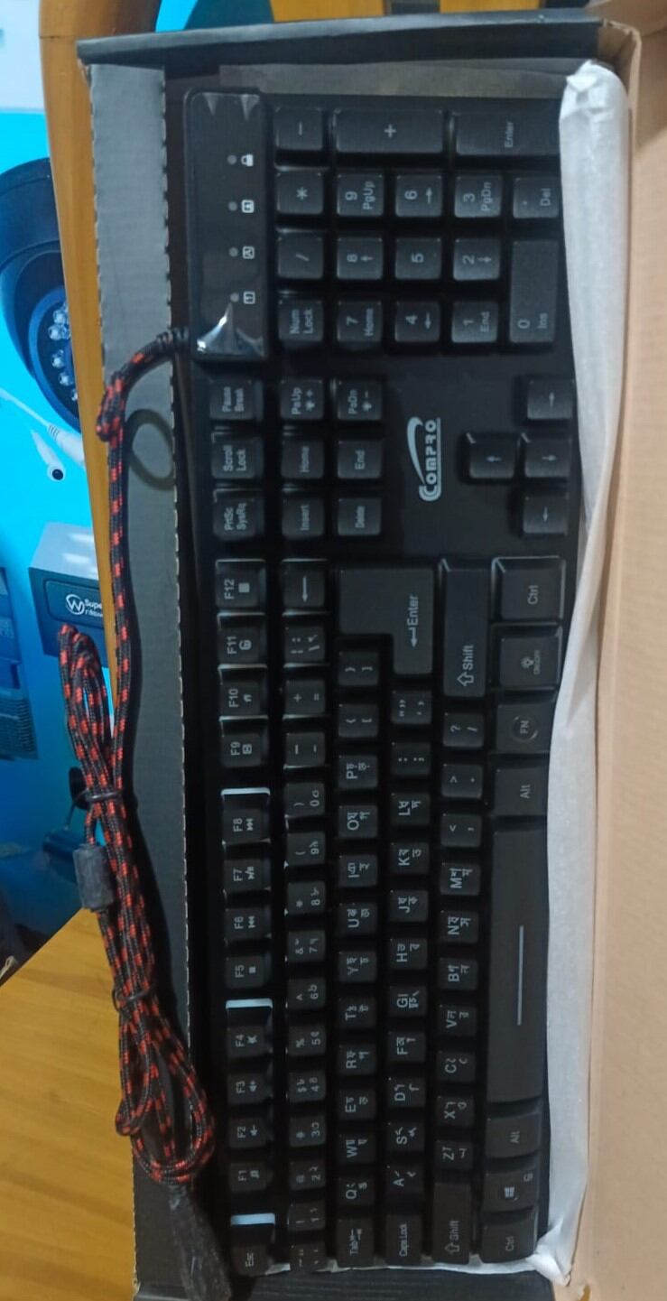 Picture of kEYBOARD BACKLIGHT ZYG-800 LED Backlight RGB Gaming Keyboard best quality product - Multicolor