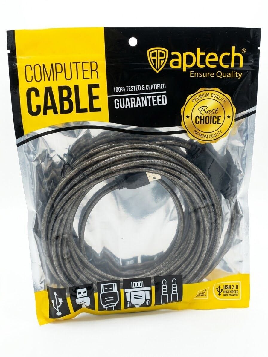 Picture of Printer Cable 10 Mitre USB  A _ USB B  Cable, Best Quality 100% working cable - White