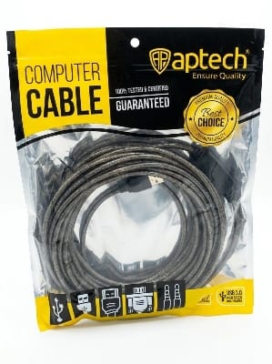 Picture of Printer Cable 10 Mitre USB  A _ USB B  Cable, Best Quality 100% working cable - White