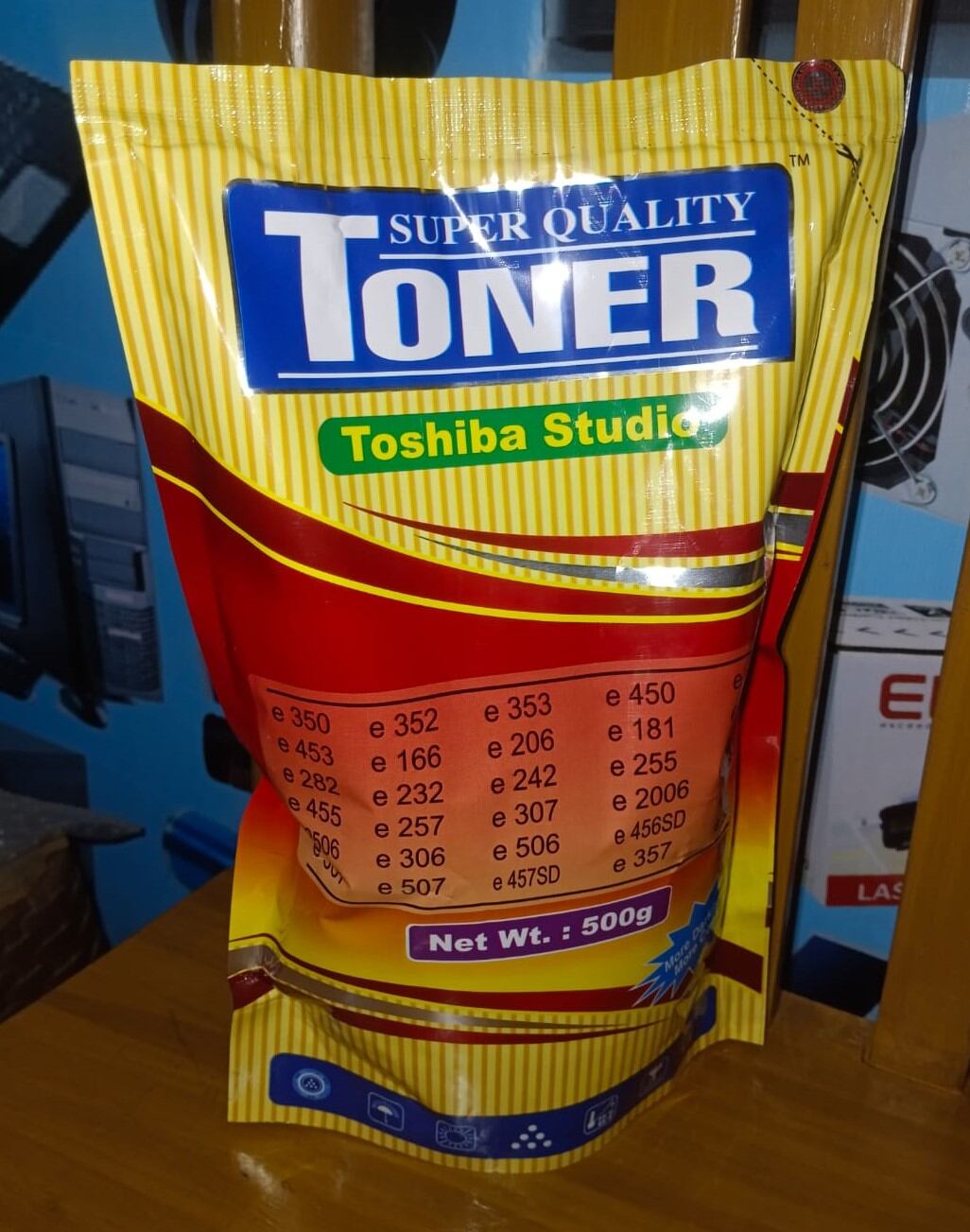Picture of Super Quality Toner Poly 500gsm For All T-O-S-H-I-B-A eSTUDIO dIGITAL pHOTOCOPY mACHINE sUPPORTERS - Black