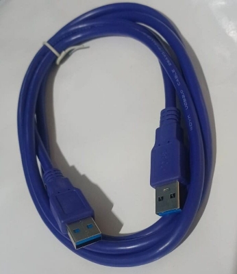 Picture of USB to USB Male Cable for Laptop cooller and other uses usb 3.0 cable 100% working - Black