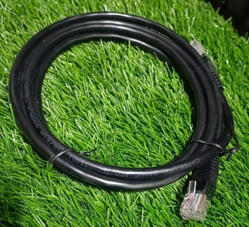 Picture of LAN Cable 1 m CAT6 Cable 1 meter Ethernet Lan Network CAT 6 RJ45 Patch Cord Internet - lan cable - Black