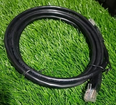 Picture of LAN Cable 1 m CAT6 Cable 1 meter Ethernet Lan Network CAT 6 RJ45 Patch Cord Internet - lan cable - Black