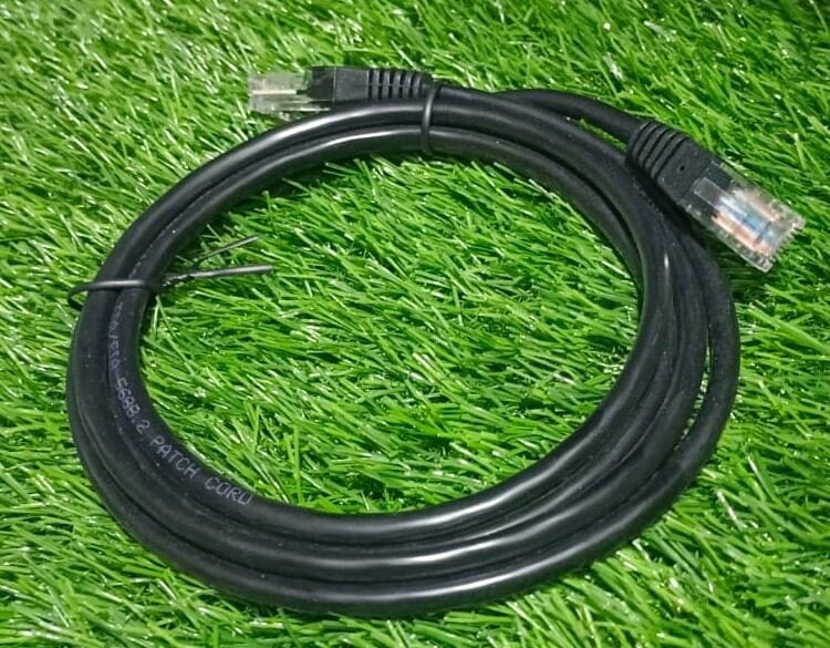 Picture of LAN Cable 1 m CAT6 Cable 1 meter Ethernet Lan Network CAT 6 RJ45 Patch Cord Internet - lan cable - Black