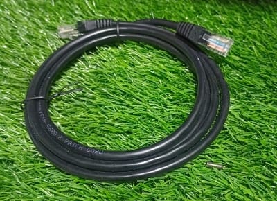 Picture of LAN Cable 1 m CAT6 Cable 1 meter Ethernet Lan Network CAT 6 RJ45 Patch Cord Internet - lan cable - Black