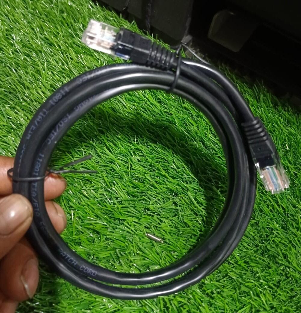 Picture of LAN Cable 1 m CAT6 Cable 1 meter Ethernet Lan Network CAT 6 RJ45 Patch Cord Internet - lan cable - Black