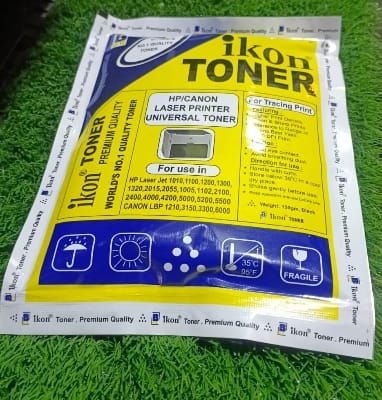 Picture of Toner Poly For ALL hp and Canon Laser Printer TONER FOR REFILL (Ikon Brand) High Quality, 150g better darkness - Black