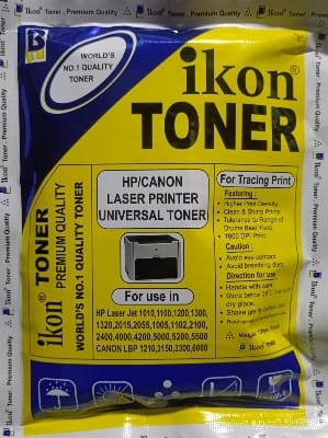 Picture of Toner Poly For ALL hp and Canon Laser Printer TONER FOR REFILL (Ikon Brand) High Quality, 150g better darkness - Black