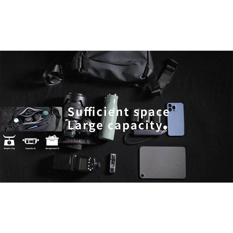 Picture of Ulanzi PB008 DSLR Camera Bag Waterproof Digital Camera Photography Shoulder Messenger Bag 6L Capacity for Sony Nikon Canon DJI Black