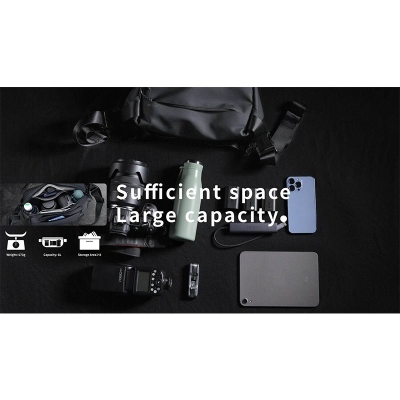 Picture of Ulanzi PB008 DSLR Camera Bag Waterproof Digital Camera Photography Shoulder Messenger Bag 6L Capacity for Sony Nikon Canon DJI Black