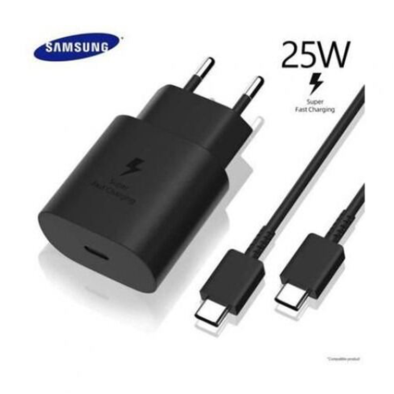 Picture of Samsung 25W USB-C Power Adapter with Cable Official Product Black