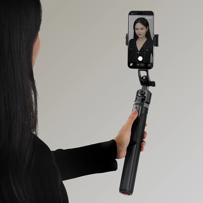 Picture of ULANZI TT23 64" Auto Face Tracking Tripod for iPhone/Android with Remote, 360°Rotating Selfie Stick Black