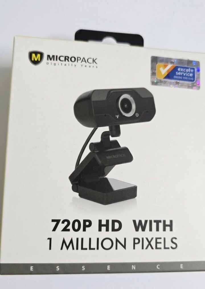 Picture of Web Cam Micropack 720P HD WITH 1 MILLION PIXEL  china best quality product - Black