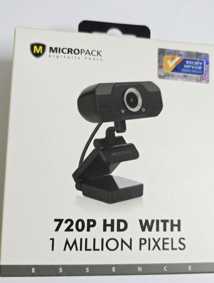 Picture of Web Cam Micropack 720P HD WITH 1 MILLION PIXEL  china best quality product - Black