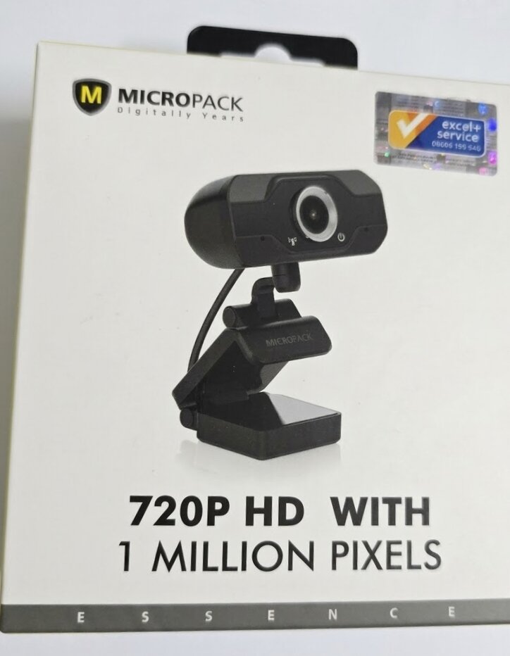 Picture of Web Cam Micropack 720P HD WITH 1 MILLION PIXEL  china best quality product - Black