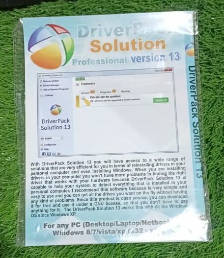 Picture of Driver Pack Solution All Motherboard Supported For all dextop ana Laptop supporters silver  disk available - Multicolor