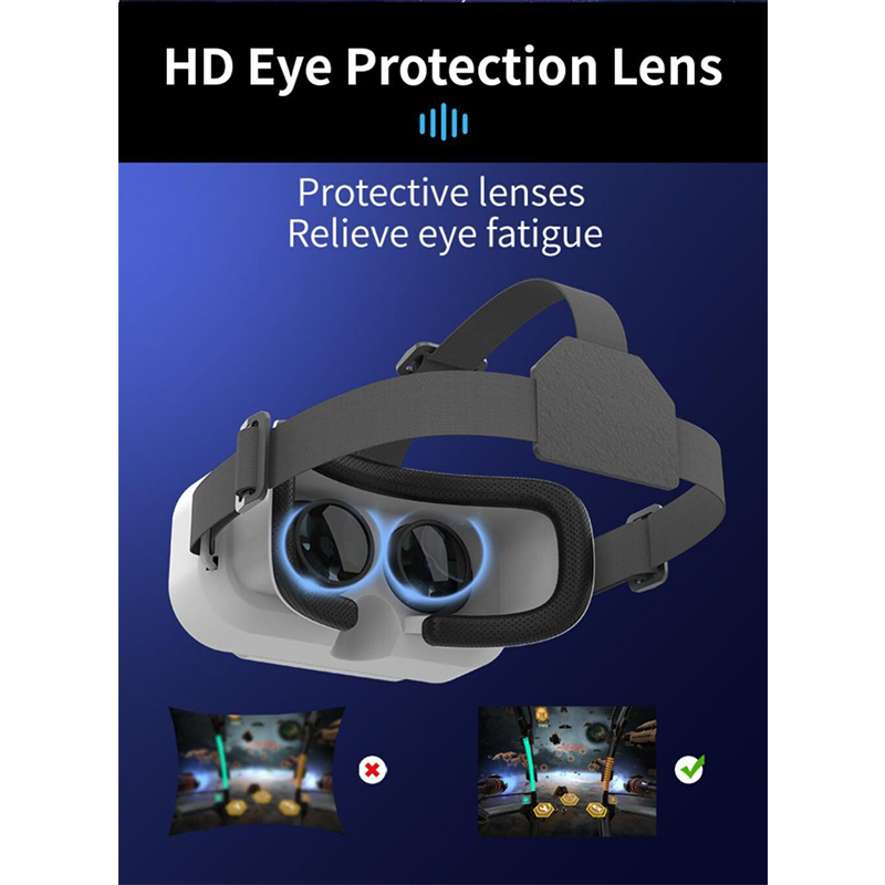 Picture of G12 VR Glasses 4.5 to 7 .0 inch 3D Virtual Reality Gaming Glasses Headset Helmet Goggles Lenses Smart For IOS Android Smartphone White